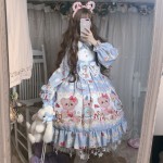 Bear Biscuit Lolita Style Dress OP (DJ18)