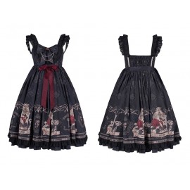 The Nightingale And The Rose Gothic Lolita Dress JSK by withpuji (HA10)