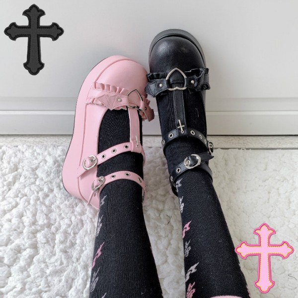 lolita pink shoes