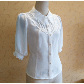 Orchid Lane Pointed Collar Lolita Blouse (OL13)