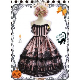Souffle Song Witch Cat Gothic Lolita Dress JSK (SS993)