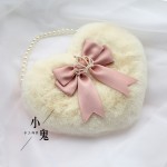 Heart Shaped Fluffy Sweet Lolita Handbag (LG02)