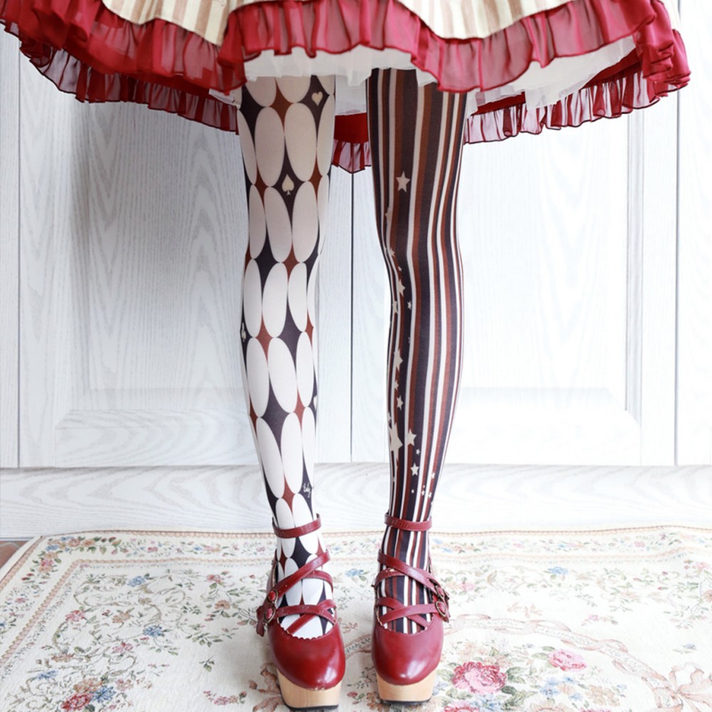 Ruby Rabbit The Clown Lolita Style Tights (RR02)