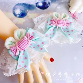 Candy Rabbit Ear Lolita Wrist Cuffs *Buy 2 get 1 free* (AN08)