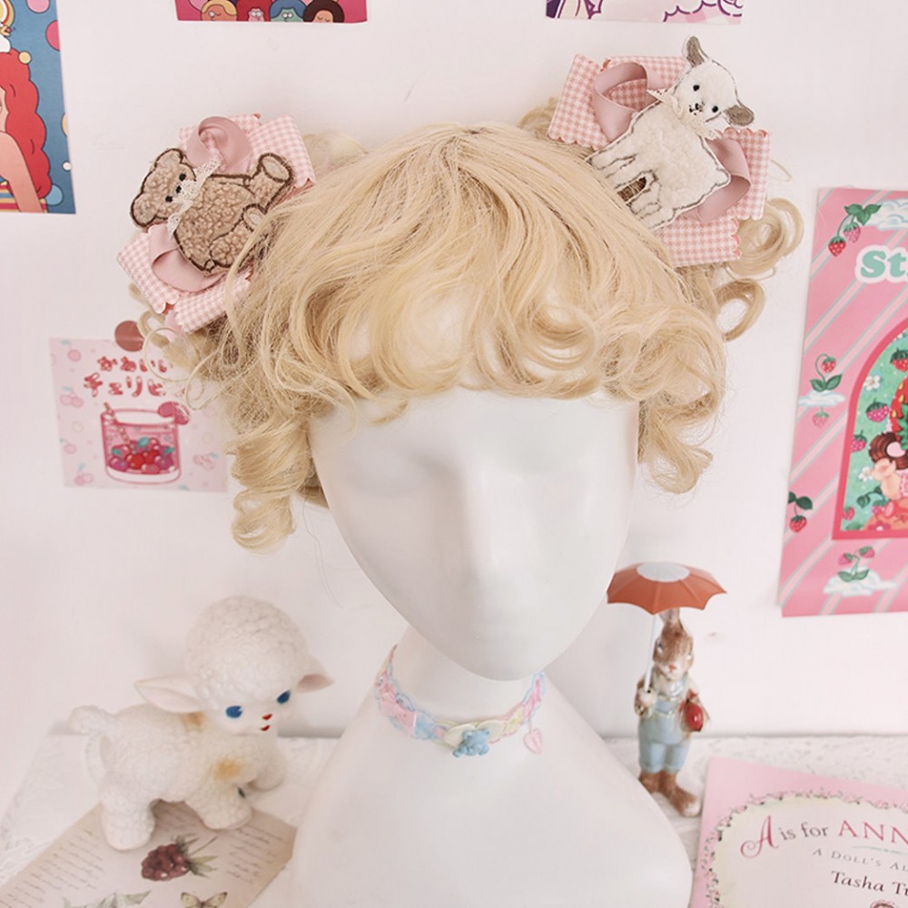 Sheep And Bear Lolita Hair Clips by Alice Girl (AGL24C)