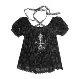  Pray For The Night Gothic Short Sleeve Top by Blood Supply (BSY29)