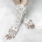Lace Gothic Style Gloves by Broken Bone (BBE03)