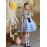 Alice In Wonderland Sweet Lolita Dress OP & Apron Set by Diamond Honey (DH321)