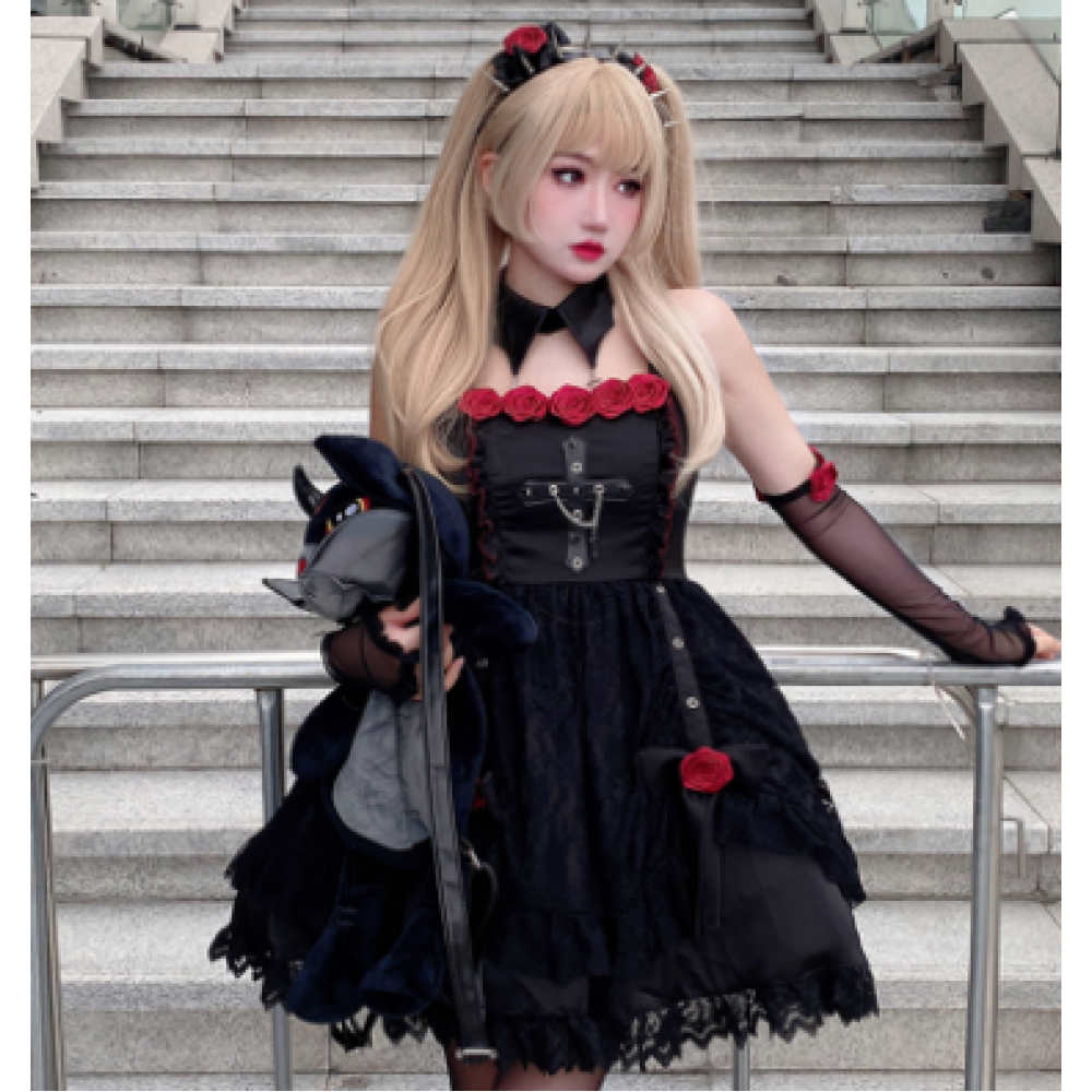 Hazard Rose Gothic Lolita Dress JSK by Diamond Honey (DH96)