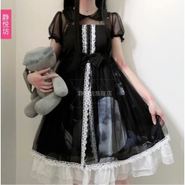 The Moon Gothic Lolita Style Dress JSK by JingYueFang (YJ16)