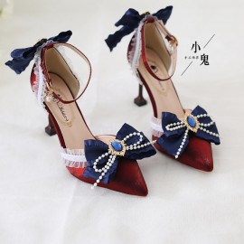 Snow White Lolita High Heels Shoes (LG54)