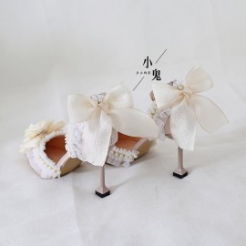 Camellia Lolita High Heels Shoes (LG57)