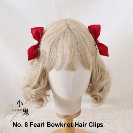 Burgundy Bowknot Lolita Accessories *Buy 2 get 1 free* (LG71)