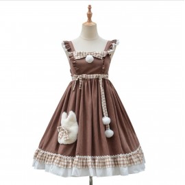 Snow Ball Cat Sweet Lolita Style Dress JSK & Hair Clip by Lolitimes (KJ54)