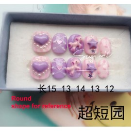 Pink Seashell Gel Nails (SN11)