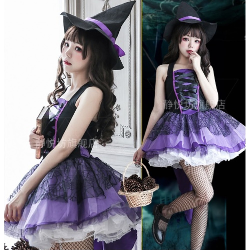 Halloween Witch Dress + Hat Outfit (JYF05)