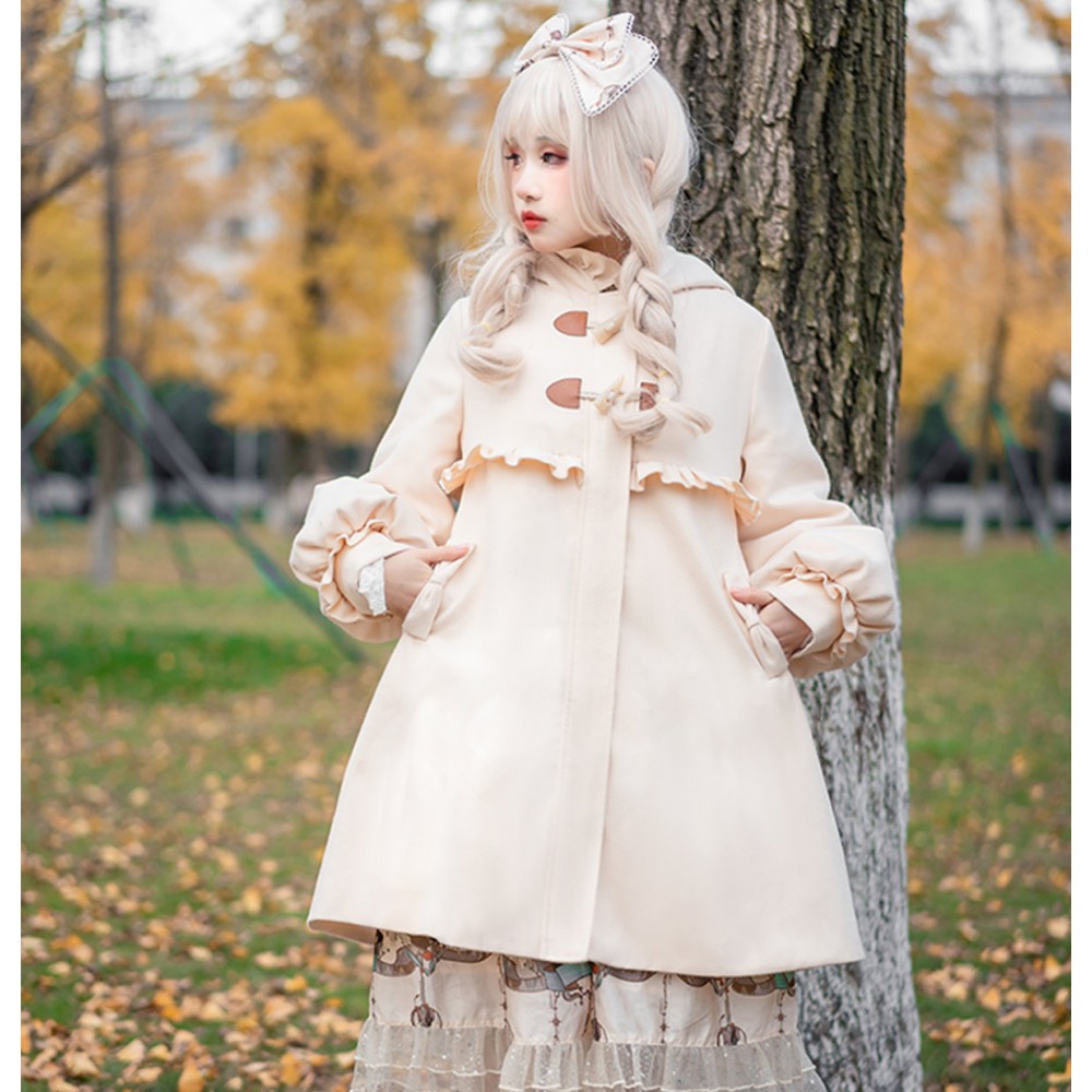 Kitten Sweet Lolita Style Fleece Overcoat (AB03)