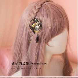 Moon Skeleton Gothic Style Lolita Hair Accessory (MX02)