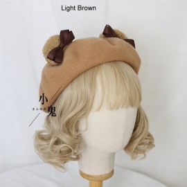 Bear Ears Sweet Lolita Style Beret (LG11)