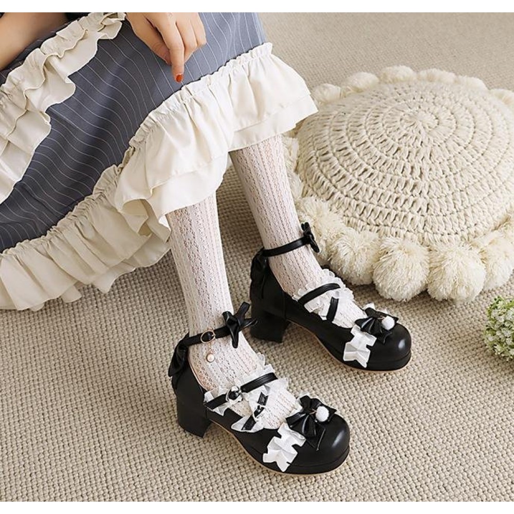 Fairy Bowknot Sweet Lolita Style Shoes (19902)
