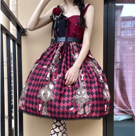 The Queen Of Hearts Gothic Lolita dress JSK by Souffle Song (SS1040)