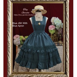 4 Ways Country Classic Lolita Dress JSK + Apron Set by Tiny Garden (TG15)