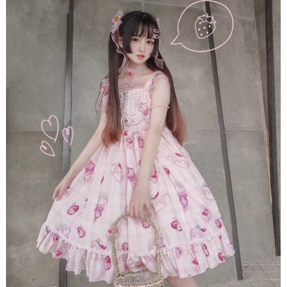 Cherry Dessert Lolita Style Dress JSK (WS37)
