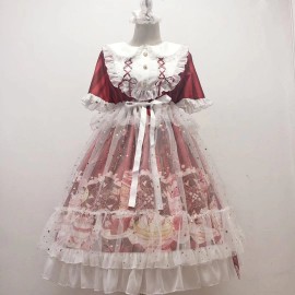 Kitty In Ice Cream Lolita Style Dress OP (WS46)