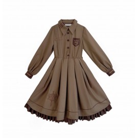 Lazy Adjudgment Lolita Style Dress OP + Cloak Set by Withpuji (WJ25)
