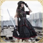 Losers Eat Dust Military Lolita Dress OP by YingLuoFu (SF72)