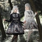 Black Fairy Gothic Lolita Dress JSK / Blouse by YingLuoFu (SF81)