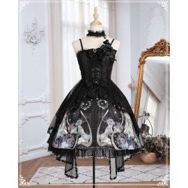 Virgin Flower Gothic Lolita Dress JSK by YingLuoFu (SF62)