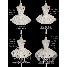 Bleeding Rose Gothic Lolita Style Outfit by Alice Girl (AGL47)