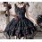 Bleeding Rose Gothic Lolita Style Overskirt by Alice Girl (AGL47G)