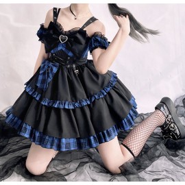 Klein Plaid Idol Lolita Style Dress JSK by Alice Girl (AGL45)
