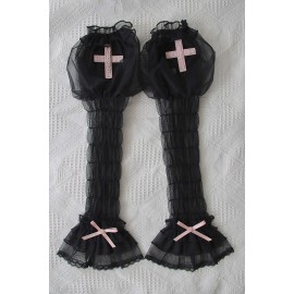 Cross Hime Gothic Lolita Style Arm Sleeves by Alice Girl (AGL50A)