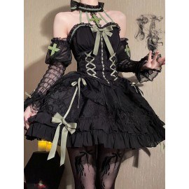 Cross Hime Gothic Lolita Style Arm Sleeves by Alice Girl (AGL50A)