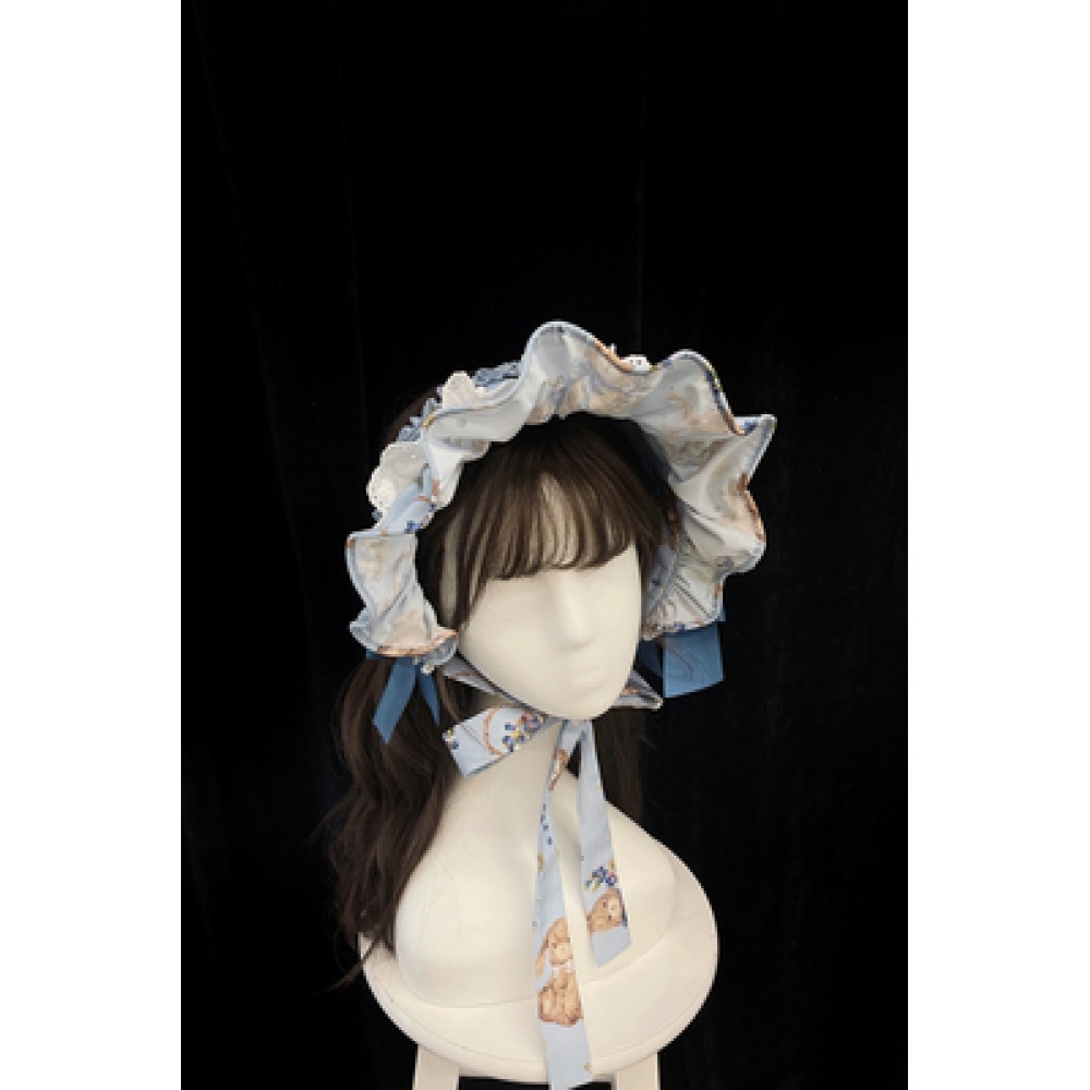 Blueberry Rabbit Lolita Bonnet by Alice Girl (AGL67D)