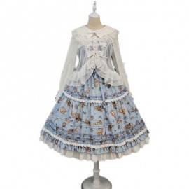Blueberry Rabbit Lolita Lace Vest by Alice Girl (AGL67G)