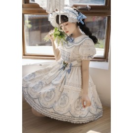 Sea of Flower Tulip Classic Lolita Dress OP by Alice Girl (AGL64A)