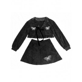 Little Bat Gothic Top & Skirt Set by Blood Supply (BSY78)