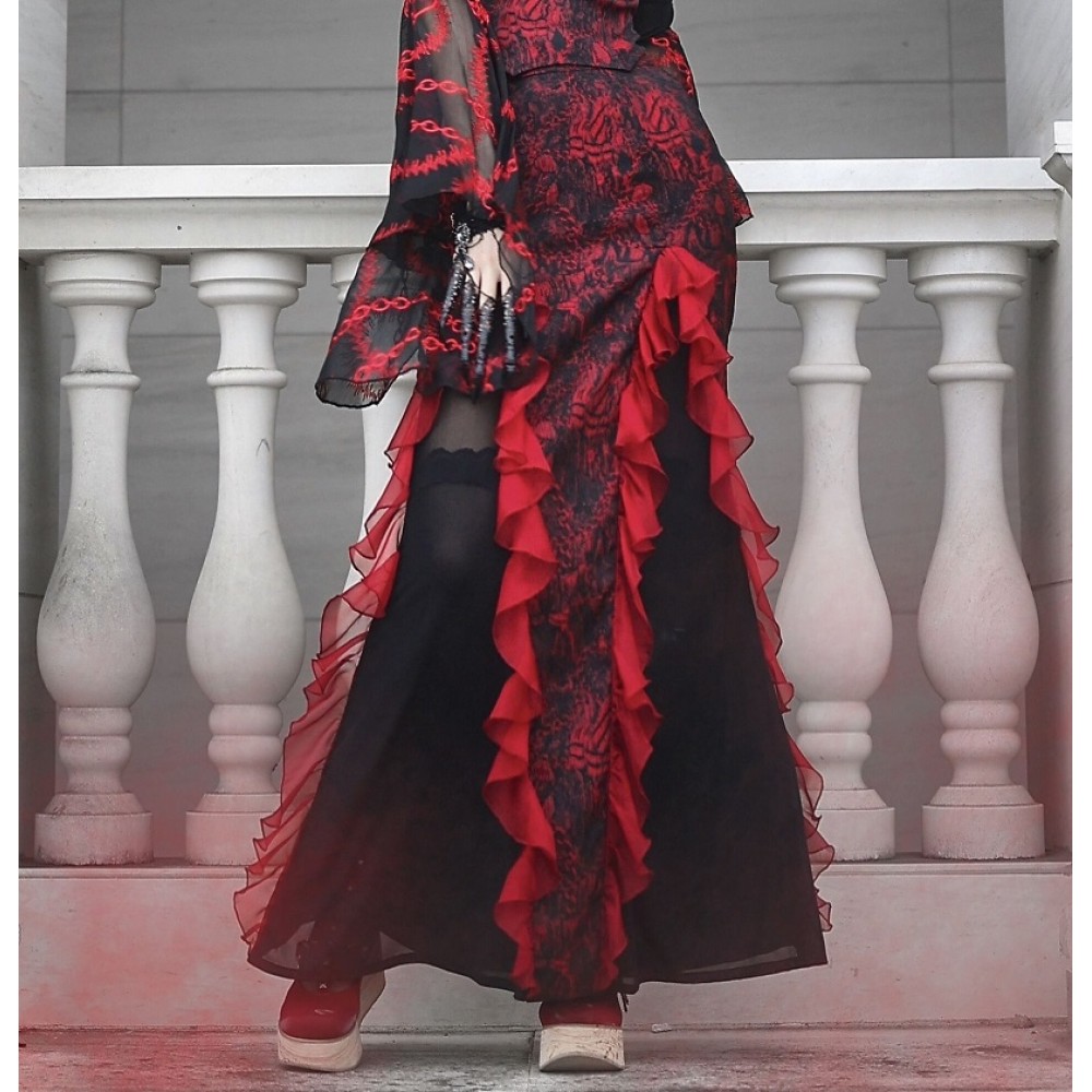 Hades Banquet Gothic Mermaid Skirt SK by Blood Supply (BSY112)