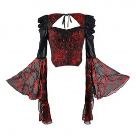 Hades Banquet Gothic Lace Top by Blood Supply (BSY113)