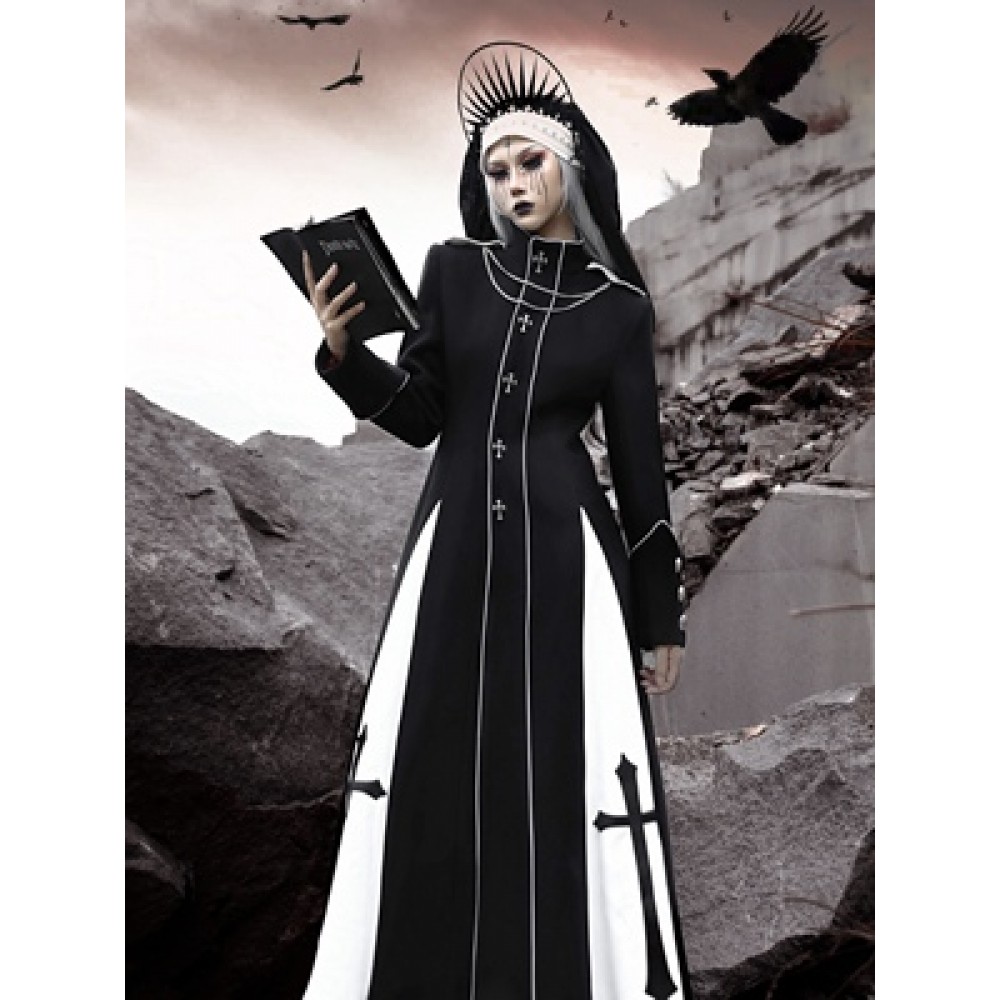 Nun Trial Gothic Coat by Blood Supply (BSY202A)