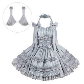 Sliver Snow Gothic Lolita Dress by Diamond Honey (DH127)