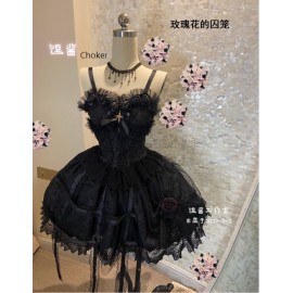Roses Cage Gothic Lolita Style Dress (DJ56)