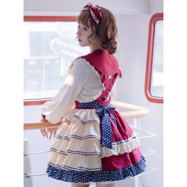 Fruity Bear Sweet Lolita Strap Skirt / Blouse Outfit by Eieyomi (EY21)