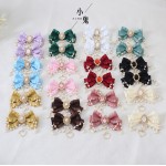 Multi-Color Bowknot Lolita Style Hair Clips / Brooch (LG85)