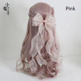 Multi Color Ribbon Lolita Style Hair Clip (LG107)