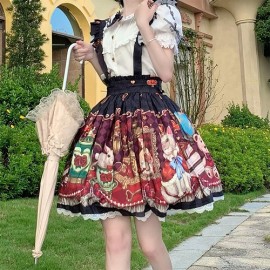 Crown bear Sweet Lolita Skirt SK by Ocelot (DJ68)